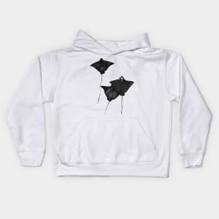 Spotted Eagle Rays Grunge Aesthetic Kids Hoodie